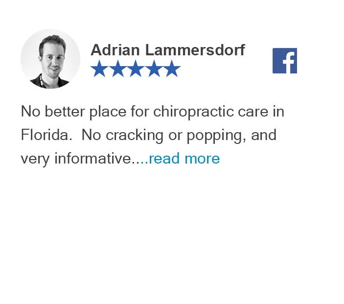 Home 48 Facebook review from Adrian Lammersdorf at Graceful Pompano Beach Chiropractic Image