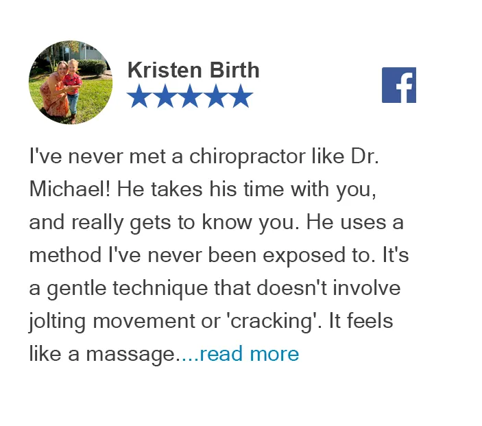 Facebook review from Kristen Birth at Graceful Pompano Beach Chiropractic Image