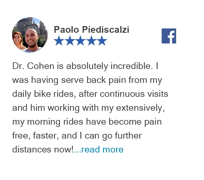 Facebook review from Paolo Piediscalzi at Graceful Pompano Beach Chiropractic Image