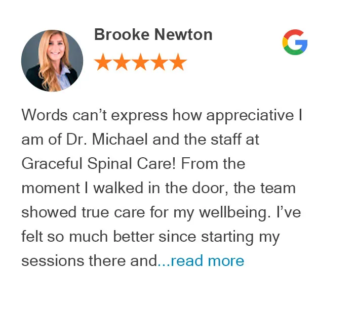 Us 17 Google review from Brooke Newton at Graceful Pompano Beach Chiropractic Image