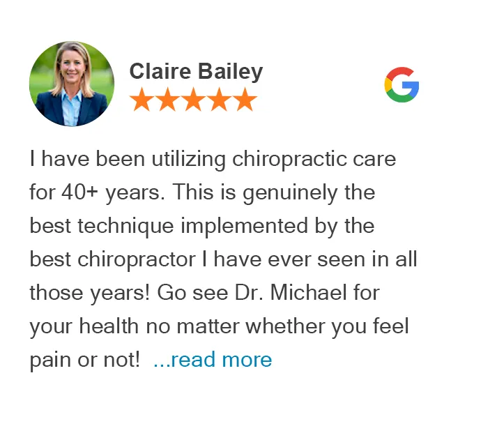 Us 16 Google review from Claire Bailey at Graceful Pompano Beach Chiropractic Image