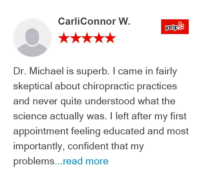 Home 28 Yelp review from Carli Connor W at Graceful Pompano Beach Chiropractic Image