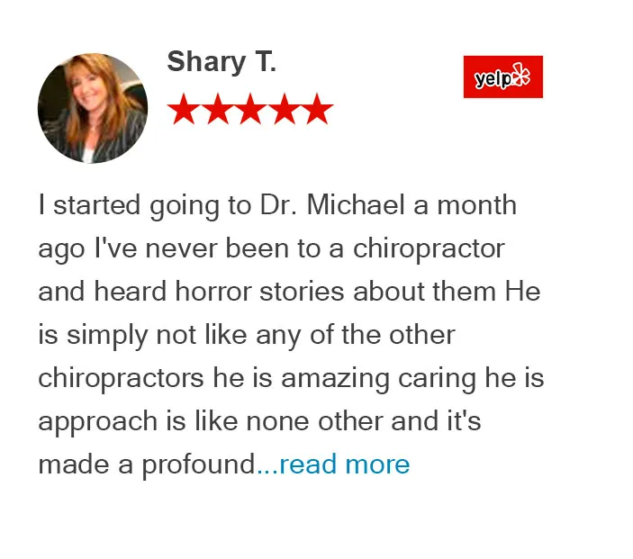 Yelp review from Shary T at Graceful Pompano Beach Chiropractic Image